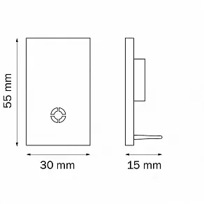 Заглушка для трека Lightstar Teta 505166