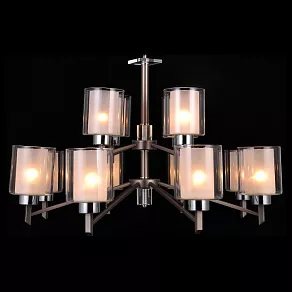 Подвесная люстра Natali Kovaltseva Double DOUBLE 81049-12C  ANTIQUE SILVER