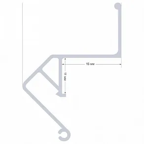 Профиль для контурной подсветки натяжного потолка Apeyron Electrics  08-62