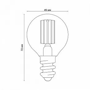 Лампа светодиодная Uniel VINTAGE E14 5Вт 2250K UL-00010551