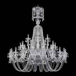Подвесная люстра Bohemia Ivele Crystal 1402 1402/20+10+5/530/XL-165/Ni
