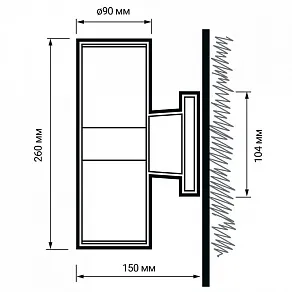 Накладной светильник Jazzway  PWL-26090/30D 2x5w 6500K GR
