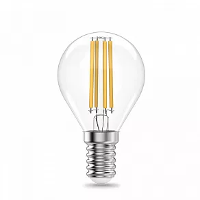 Лампа светодиодная Gauss Filament Elementary E14 8Вт 2700K 52118