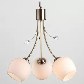 Подвесная люстра Eurosvet Carol 30123/3 античная бронза