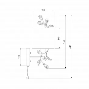 Бра Eurosvet Florian 70071/1 хром