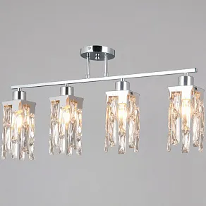 Люстра на штанге ILLUMICO  IL3601-4CSQ-26 CR DS