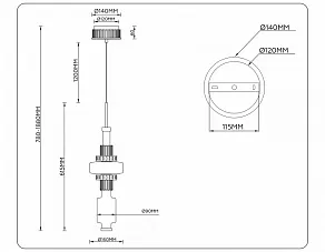 Подвесной светильник Ambrella Light LH LH53121