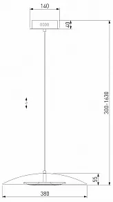 Подвесной светильник Eurosvet Kontur 90328/1 черный