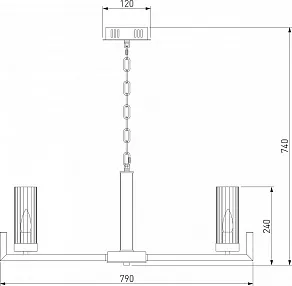 Подвесная люстра Eurosvet Arganie 60133/8 латунь