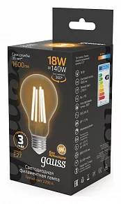 Лампа светодиодная Gauss Filament E27 18Вт 2700K 102902118
