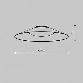 Подвесной светильник Maytoni Campana TR127B-12W4K-W
