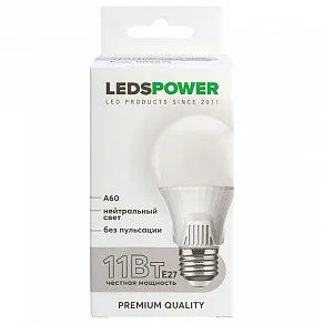 Лампа светодиодная LEDS POWER C37 E14 6Вт 4000K 006673