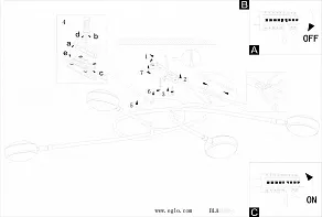 Потолочная люстра Eglo Salto 1 32708