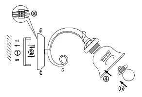 Бра Globo Odin 60208W