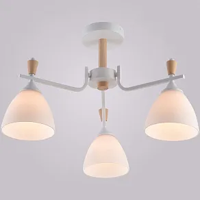 Люстра на штанге Reluce 01622 01622-0.3-03 WH+WOOD