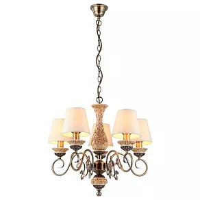 Подвесная люстра Arte Lamp Ivory A9070LM-5AB