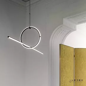 Подвесной светильник iLedex Zoom 10339P/A2-35W-3000K BK-WH