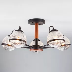 Люстра на штанге Eurosvet Livia 70081/5 черный