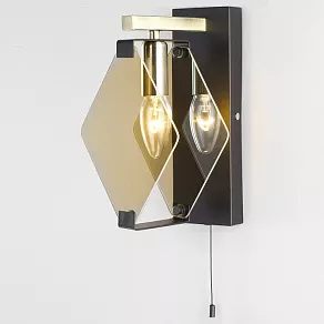 Бра Eurosvet Aragon 60126/1 черный (60116/1)