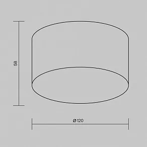 Накладной светильник Maytoni Zon IP O430CL-L15W3K