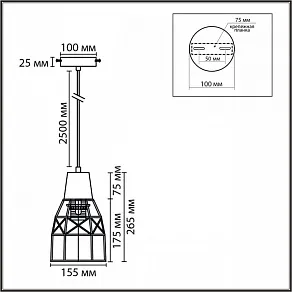 Подвесной светильник Lumion ECO 8367/1B