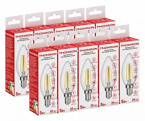 Лампа светодиодная Thomson Filament Candle E14 5Вт 4500K TH-B2066