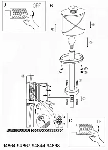 Наземный низкий светильник Eglo ПРОМО Hilburn 94864