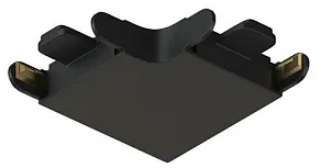 Соединитель угловой L-образный для треков накладных Denkirs AIR BASE TR5231-BK