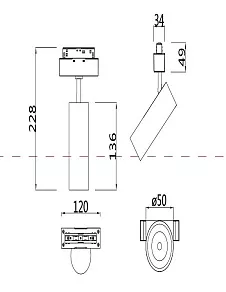 Светильник на штанге Maytoni Focus LED TR019-2-10W4K-W