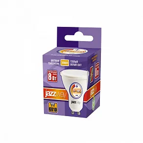 Лампа светодиодная Jazzway  GU10 8Вт 3000K PLED- DIM GU10  8w 3000K