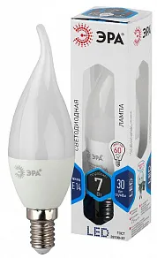 Лампа светодиодная Эра Стандарт E14 7Вт 4000K LED BXS-7W-840-E14