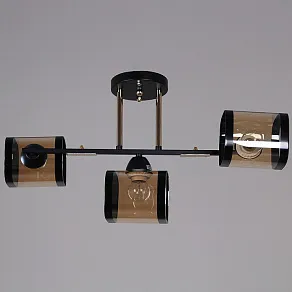 Люстра на штанге Reluce 9063 09063-3.3-03 BK+FG