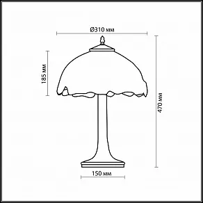 Настольная лампа декоративная Odeon Light Garden 2525/1T