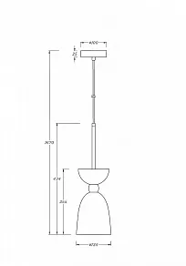 Подвесной светильник Maytoni Cloches MOD113PL-01W