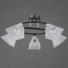 Люстра на штанге ILLUMICO IL0850 IL0850-5CSQ-25BKAB ELITE