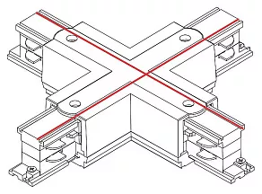 Соединитель X-образный для треков Nowodvorski Ctls Power 8701