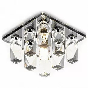 Встраиваемый светильник Ambrella Glass 5 D1049 CH+BK CL