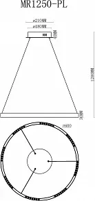 Подвесной светильник MyFar Lucas MR1250-PL