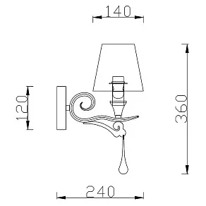 Бра Rivoli Barbara A1 WT Б0038144