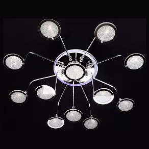 Потолочная люстра Eurosvet 80109 80109/12 хром/синий+фиолетовый