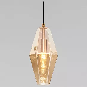 Подвесной светильник Eurosvet Prism 50236/1 янтарный