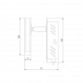 Бра Eurosvet Collin 20000/1 черный 5W