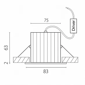 Встраиваемый светильник Lightstar Ciclone 385346