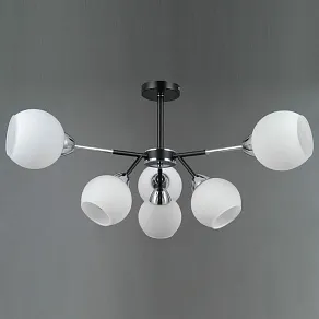 Люстра на штанге ILLUMICO LIBRA IL0715-6CSQ-24 BK CR LIBRA