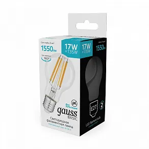 Лампа светодиодная Gauss  E27 17Вт 4100K 10212272