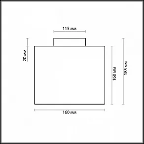 Накладной светильник Odeon Light Cross 2407/1C