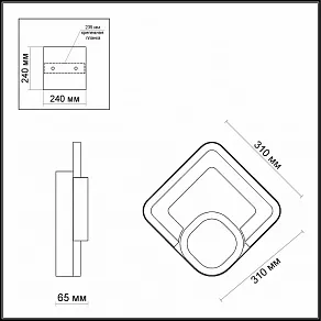 Бра Odeon Light Leo 4023/36WL
