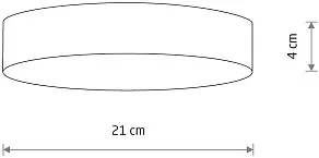 Накладной светильник Nowodvorski Lid Round Led 10417