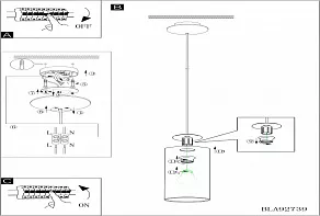 Подвесной светильник Eglo Rivato 92739