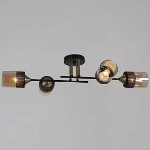 Люстра на штанге Reluce  48460-0.3-04 BK+COPPER